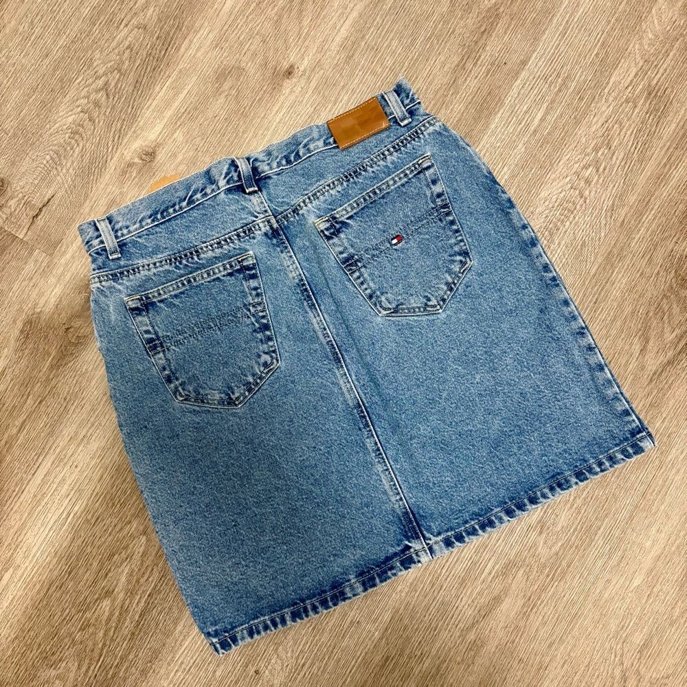 Vintage Tommy Hilfiger Denim Skirt Y2K 90s
